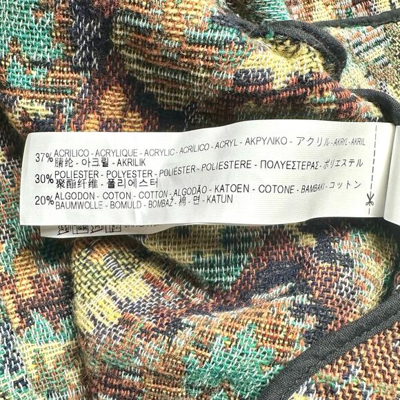 Zara Basic | Women | Tapestry Cape Sleeve Open Front Kimono Coat | Small - Picture 8 of 13